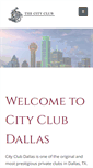Mobile Screenshot of cityclubdallas.com