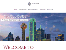 Tablet Screenshot of cityclubdallas.com